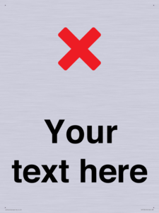 Custom plain background, red cross sign